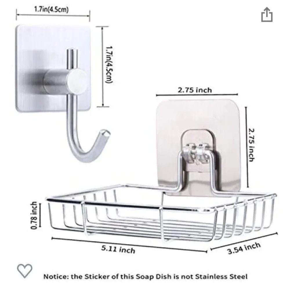 Sticky Hook and Soap Dish Box